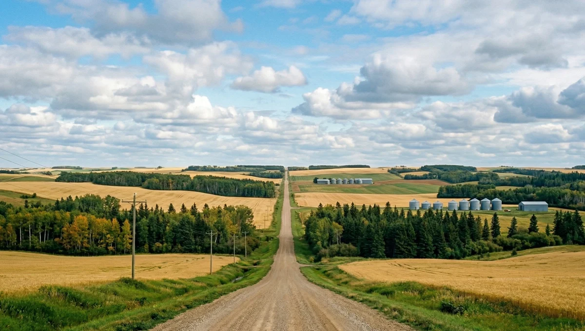 rolling hills in southern manitoba